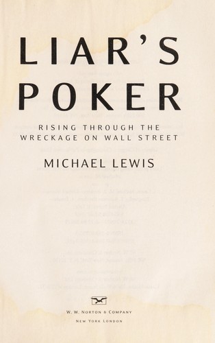 Cover of Liar’s Poker by Michael Lewis