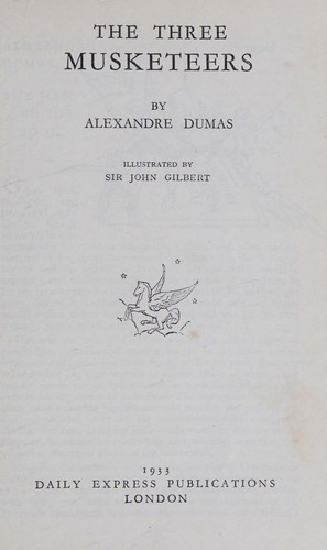 Cover of The Three Musketeers by Alexandre Dumas